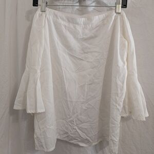 Boho White Women's Top Y2k Style